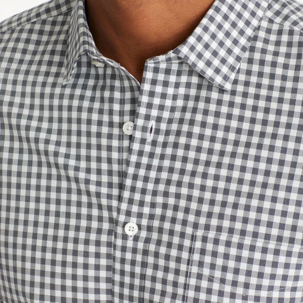 UNTUCKit Men's Central Otago Checked Black White Button Down Shirt- Size XL - Picture 8 of 8